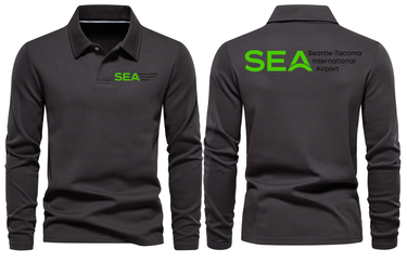 AER SEA AIRPORT LONG SLEEVE POLO